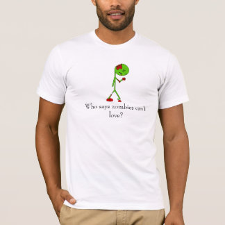 Wie zegt dat zombies niet kunnen houden? t-shirt