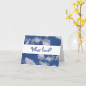 Wie zegt: "De hemel is de grens"? Kaart (Gele Bloem)