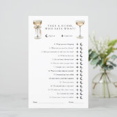 Wie zegt wat genderneutraal huwelijksdouchespel (Staand voorkant)