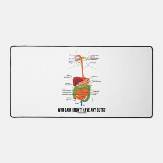 Wie zei dat ik geen gast had? spijsverteringsstels bureaumat (Voorkant)