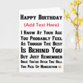 Wie zei dat ik gepasseerd was? kaart (Gele Bloem)