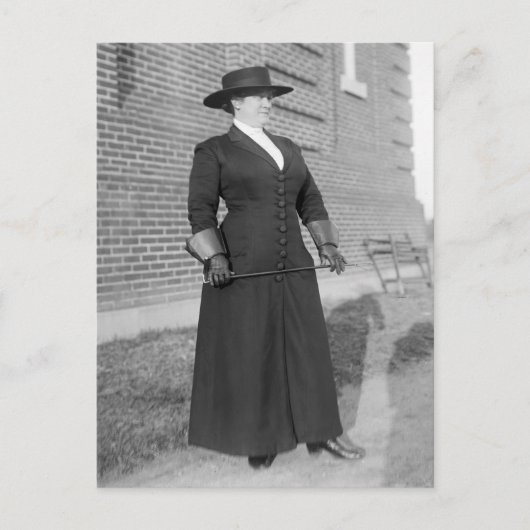 Wie zei dat ik niet kon stemmen? 1913 briefkaart (Voorkant)