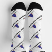 Wie zei dat ik normaal was? Bell Curve Geek Humor Sokken (Top)