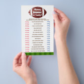 Wie zei het Amerikaanse Football Baby shower spel Flyer (Hand)