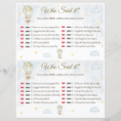 Wie zei het? Baby Shower Spel (Voorkant)