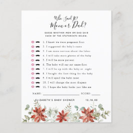 Wie zei het | Baby Shower Spel