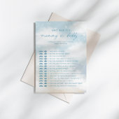 Wie zei het mama? | Daddy Baby shower Game Kaart