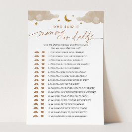 Wie zei het mama of papa Baby Game Twinkle Star