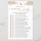 Wie zei het mama of papa Baby Game Twinkle Star (Voorkant)