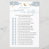 Wie zei het mama of papa Baby Game Twinkle Star (Voorkant)