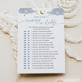 Wie zei het mama of papa Baby Game Twinkle Star Kaart