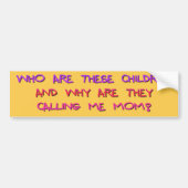 Wie zijn deze kinderen? bumpersticker (Voorkant)
