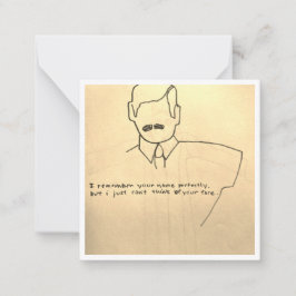 Wie zijn jullie verjaardag notitiekaartje