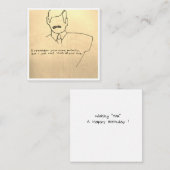 Wie zijn jullie verjaardag notitiekaartje (Voorkant / Achterkant)