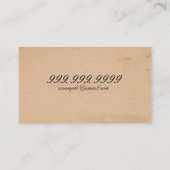 "Wie zijn jullie?" Victoriaans Cards V1 Contactkaartje (Achterkant)