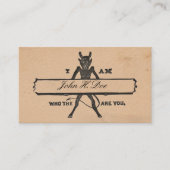 "Wie zijn jullie?" Victoriaans Cards V1 Contactkaartje (Voorkant)