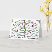 Wie zijn wij in Christus? Kaart (Gele Bloem)