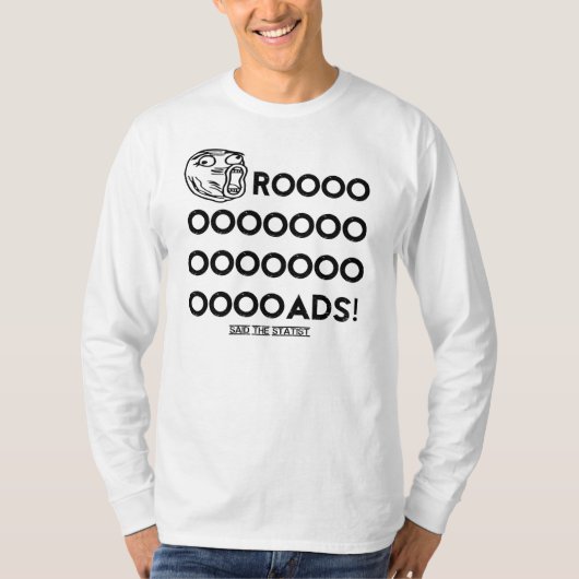 "Wie zou de wegen bouwen?" T-shirt (Voorkant)