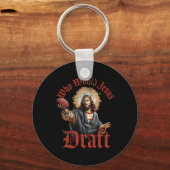 Wie zou Jesus opstellen Fantasy Football Christeli Sleutelhanger (Voorkant)