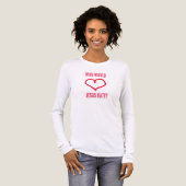 Wie zou Jezus haten? Tri-Blend Shirt (Voorkant)