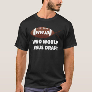 Wie zou Jezus opstellen WWJD Jezus vis fantasie vo T-shirt