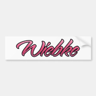 Wiebke roze Aufkleber Sticker