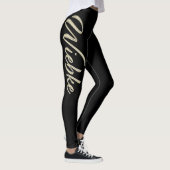 Wiebke white gold Handwriting Hose Leggings (Rechts)