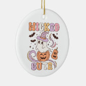 Wied Cute Halloween Keramisch Ornament (Rechts)