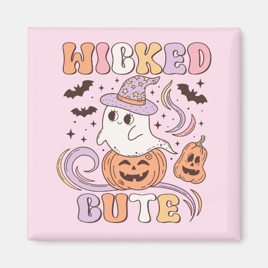 Wied Cute Halloween Magneet (Voorkant)