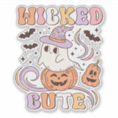 Wied Cute Halloween Sticker (Voorkant)