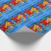 Wied Evil Elf Santa Xmas Wrapping Paper Cadeaupapier (Hoek)