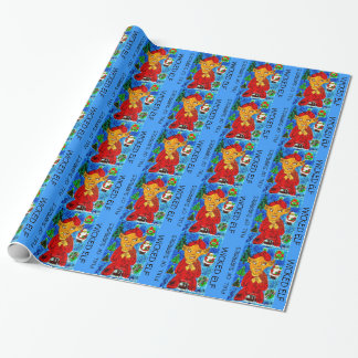 Wied Evil Elf Santa Xmas Wrapping Paper Cadeaupapier