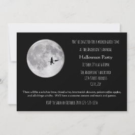 Wied Good Time Moon - Halloween Party Invitation Kaart