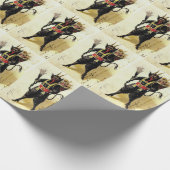 Wied Krampus Scary Demon Holiday Kerstmis Cadeaupapier (Hoek)