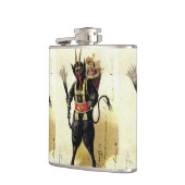 Wied Krampus Scary Demon Holiday Kerstmis Heupfles (Links)