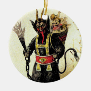 Wied Krampus Scary Demon Holiday Kerstmis Keramisch Ornament
