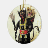 Wied Krampus Scary Demon Holiday Kerstmis Keramisch Ornament (Links)