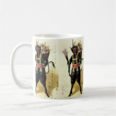 Wied Krampus Scary Demon Holiday Kerstmis Koffiemok (Links)