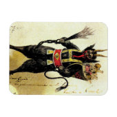 Wied Krampus Scary Demon Holiday Kerstmis Magneet (Horizontaal)