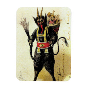 Wied Krampus Scary Demon Holiday Kerstmis Magneet