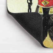 Wied Krampus Scary Demon Holiday Kerstmis Muismat (Hoek)