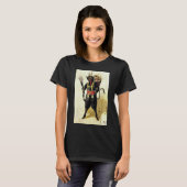 Wied Krampus Scary Demon Holiday Kerstmis T-shirt (Voorkant volledig)
