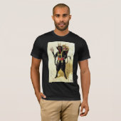 Wied Krampus Scary Demon Holiday Kerstmis T-shirt (Voorkant volledig)