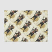 Wied Krampus Scary Demon Holiday Kerstmis Tissuepapier (Voorkant)