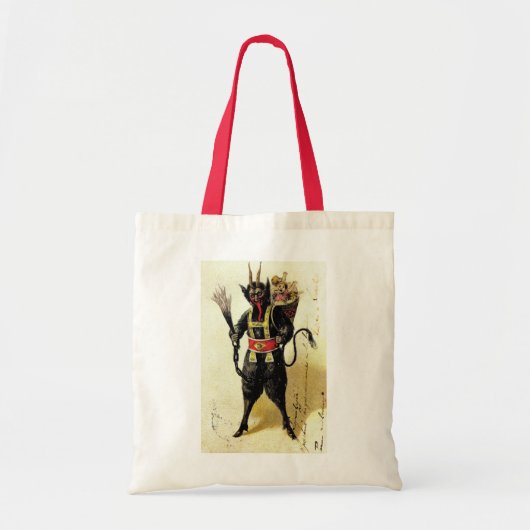 Wied Krampus Scary Demon Holiday Kerstmis Tote Bag (Voorkant)