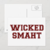 Wied Smart (Smaht) College Boston Briefkaart (Voorkant / Achterkant)
