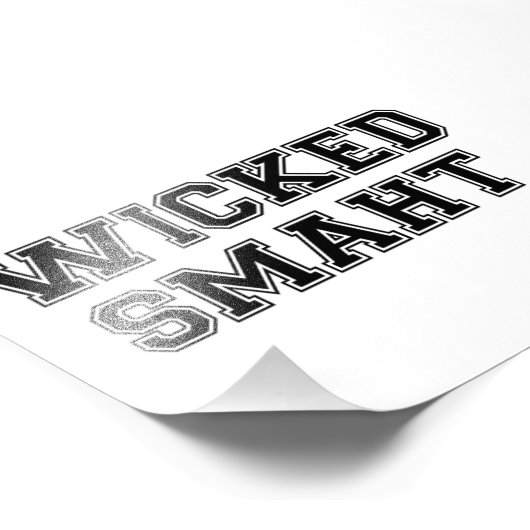 Wied Smart (Smaht) College Boston Foto Afdruk (Hoek)