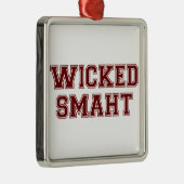 Wied Smart (Smaht) College Boston Metalen Ornament (Rechts)