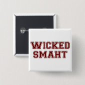 Wied Smart (Smaht) College Boston Vierkante Button 5,1 Cm (Voorkant /achterkant)