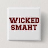 Wied Smart (Smaht) College Boston Vierkante Button 5,1 Cm (Voorkant)